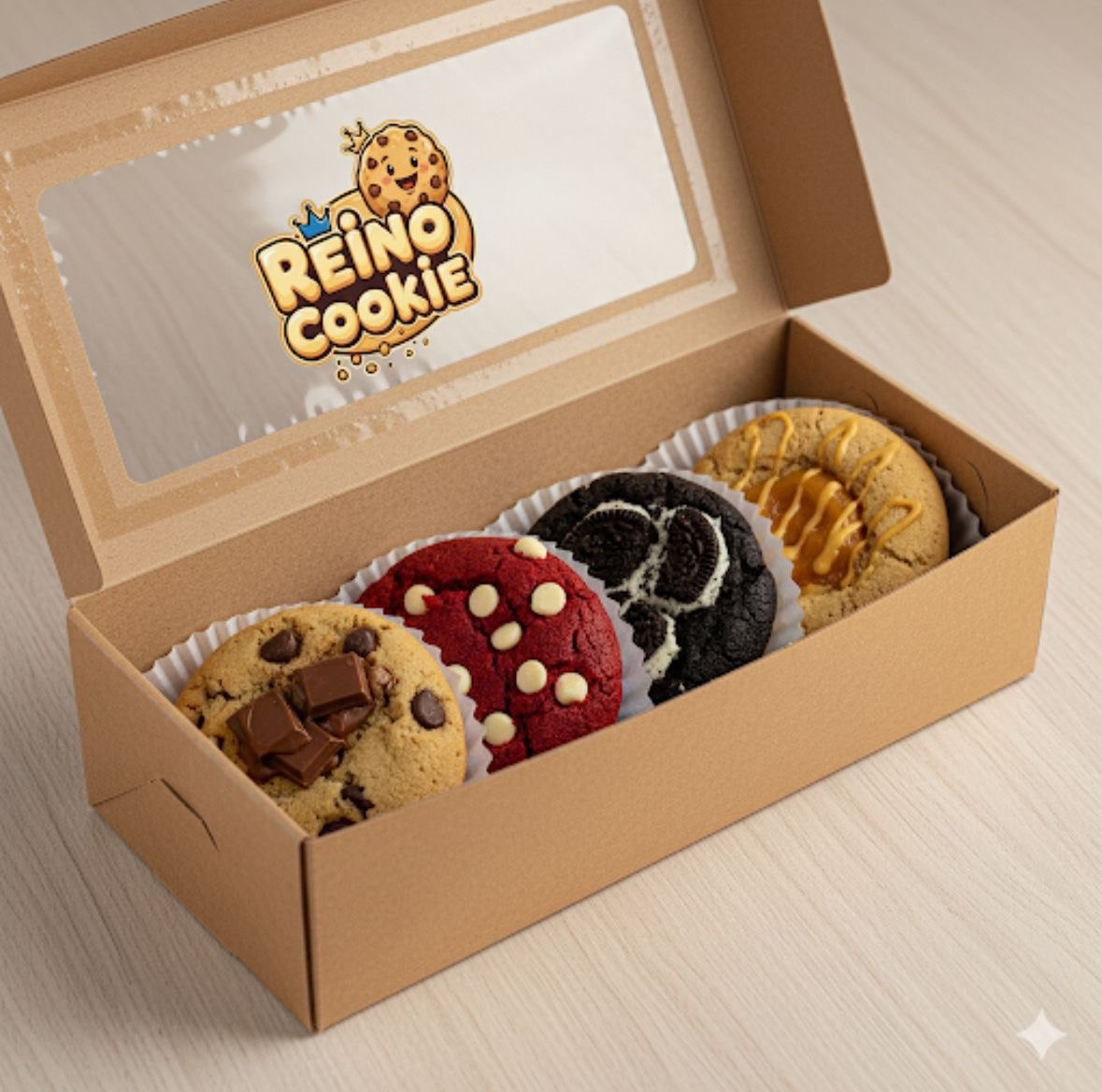 🍪4 cookies grandes (90g cada)